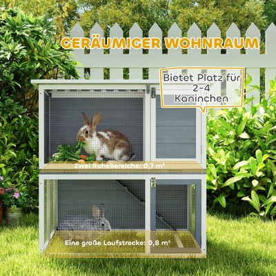 PawHut Hasenstall