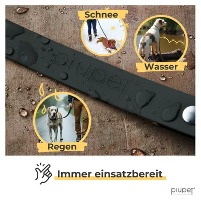 PiuPet® Schleppleine für Hunde I Wasserabweisend I Hundeleine