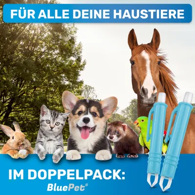 BluePet 3x Zeckenpinzette, Automatische Zeckenzange Zeckenentferner BluePet 3x Zeckenpinzette, Automatische Zeckenzange Zeckenentferner