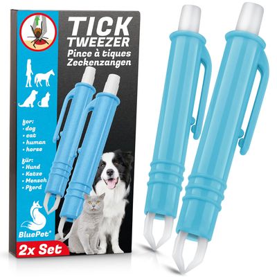 BluePet Automatische Zeckenzange 2er Set
