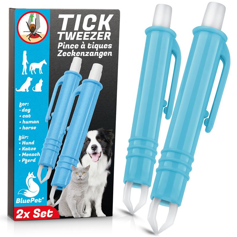 BluePet Automatische Zeckenzange 2er Set
