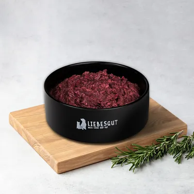 Liebesgut Hundefutter 14 x Barf-Menü Wildhase mit Gemüse