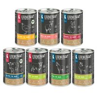 Packung Liebesgut Tiernahrung Liebesgut Hundefutter Friss-dich-satt Paket Adult & Sensitiv