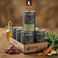 Packung Liebesgut Tiernahrung Pferd mit Zucchini und Karotte