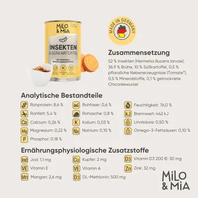 Milo & Mia - Insekten & Süßkartoffel Milo & Mia - Insekten & Süßkartoffel