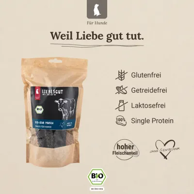Liebesgut Hunde-Snack Bio Rind Pansen Liebesgut Hunde-Snack Bio Rind Pansen