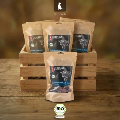 Liebesgut Hunde-Snack Bio Rind Nasenknorpel Liebesgut Hunde-Snack Bio Rind Nasenknorpel
