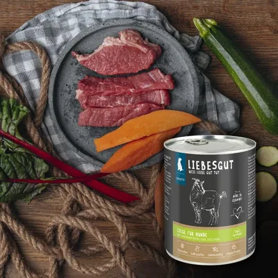 Liebesgut Hundefutter Probierpaket Hund Adult & Sensitiv 14 x 800 g