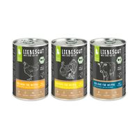 Packung Liebesgut Tiernahrung Liebesgut Hundefutter Friss-dich-satt Paket Junior