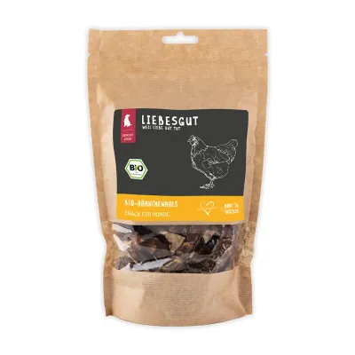 Liebesgut Hunde-Snack Bio Hähnchenhals Liebesgut Hunde-Snack Bio Hähnchenhals