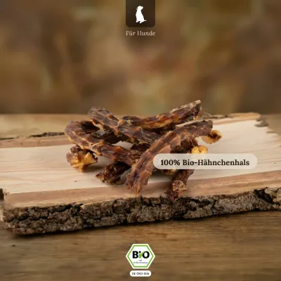 Liebesgut Hunde-Snack Bio Hähnchenhals Liebesgut Hunde-Snack Bio Hähnchenhals