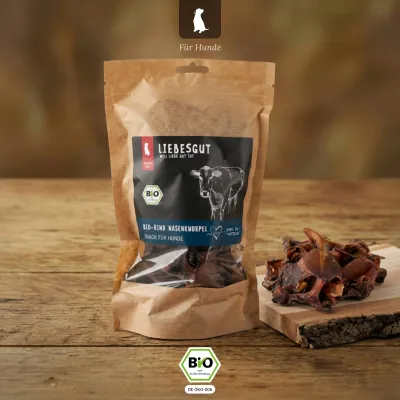 Liebesgut Hunde-Snack Bio Rind Nasenknorpel