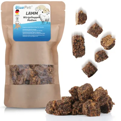Lamm Fleisch-Würfel 200g, Lammfleisch Würfel Snack für Hunde, Leckerli Lamm Fleisch-Würfel 200g, Lammfleisch Würfel Snack für Hunde, Leckerli