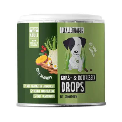 Tierliebhaber Gras & Kotfresser Drops für Hunde Tierliebhaber Gras & Kotfresser Drops für Hunde