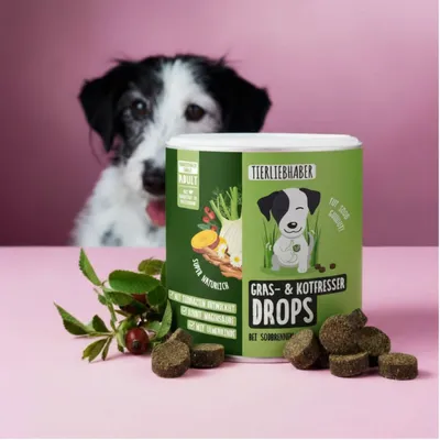 Tierliebhaber Gras & Kotfresser Drops für Hunde Tierliebhaber Gras & Kotfresser Drops für Hunde