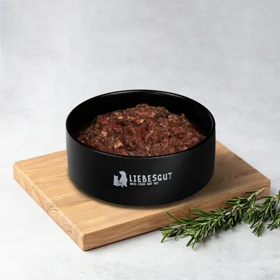 Liebesgut Hundefutter 14 x Barf-Menü Pferd mit Gemüse und Obst