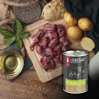 Liebesgut Hundefutter Probierpaket Hund Adult 6 x 400 g