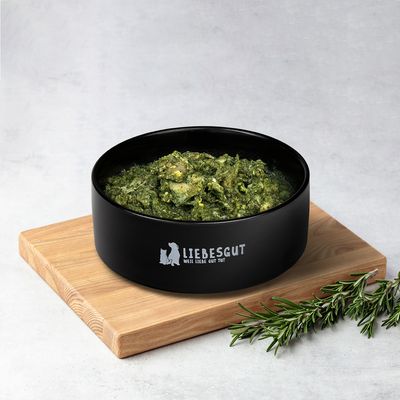 Liebesgut Hundefutter 14 x Barf-Menü Bio-Grüne-Heide mit Bio-Gemüse