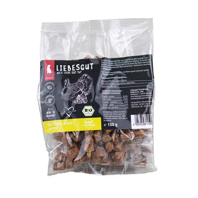 Liebesgut Hunde-Snack Bio Puten Minis Hundeleckerli