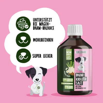 Tierliebhaber Darmkräuter Saft für Hunde