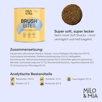 Milo & Mia Brush Bites – Zahnpflege für Hunde