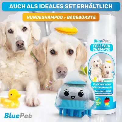 BluePet Befüllbare Badebürste für Hundeshampoo, Gummibürste, Gummistriegel BluePet Befüllbare Badebürste für Hundeshampoo, Gummibürste, Gummistriegel
