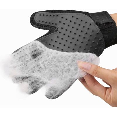 Gant anti-poils chien/chat droitier toilettage