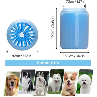 Nettoyeur pattes chien silicone portable lavage boue nettoyage Nettoyeur pattes chien silicone portable lavage boue nettoyage