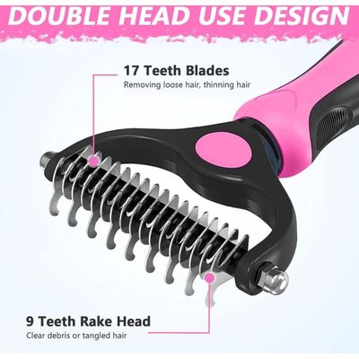 SweetyPet - Brosse Démêlante - Double Face Poils Longs
