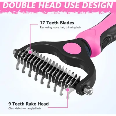 SweetyPet - Brosse Démêlante - Double Face Poils Longs SweetyPet - Brosse Démêlante - Double Face Poils Longs