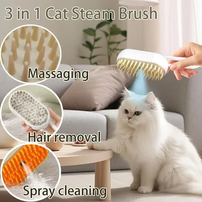ERSANDY - Brosse vapeur chien/chat - Démêlage massage ERSANDY - Brosse vapeur chien/chat - Démêlage massage