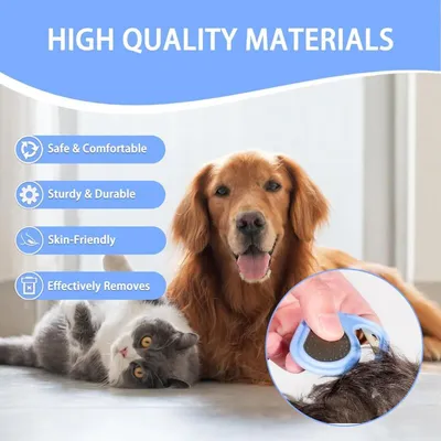 Peignes démêlants x2 chien/chat lames inox poils longs Peignes démêlants x2 chien/chat lames inox poils longs