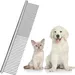 Edelstahl-Kamm Hunde/Katzen, runde Zinken, Entwirren, Haarentfernung