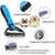 Brosse inox double face démêlage sous-poil chien chat Brosse inox double face démêlage sous-poil chien chat