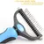 Brosse inox double face démêlage sous-poil chien chat Brosse inox double face démêlage sous-poil chien chat