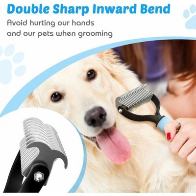 Brosse démêlante anti-nœuds sous-poil chien/chat poils longs