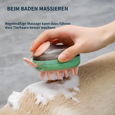 Brosse bain chien/chat silicone shampooing massage poils Brosse bain chien/chat silicone shampooing massage poils