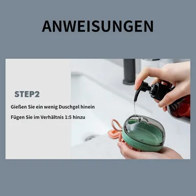 Silikon-Bade-Bürste für Hunde/Katzen, Shampoo, Massage, Reinigung, Fell