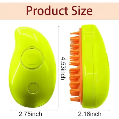 Brosse vapeur 3-en-1 : massage, démêlage, spray pour chat Brosse vapeur 3-en-1 : massage, démêlage, spray pour chat