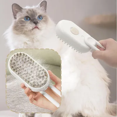 Hekasvm - Brosse Vapeur 3-en-1 Chat Hekasvm - Brosse Vapeur 3-en-1 Chat