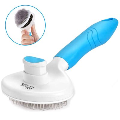 XISRENS - Brosse autonettoyante - Ergonomique chiens/chats/lapins