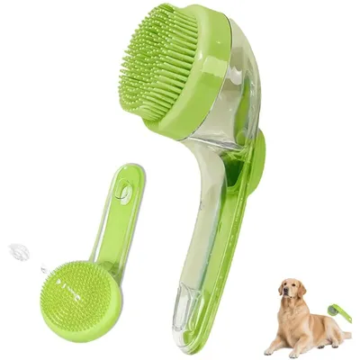 LENTANO - Brosse de Bain - Chien/Chat Silicone Distributeur Shampoing LENTANO - Brosse de Bain - Chien/Chat Silicone Distributeur Shampoing
