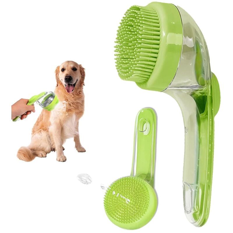 Bade-, Seifen-, Massage- und Schuppenbürste für Hunde und Katzen