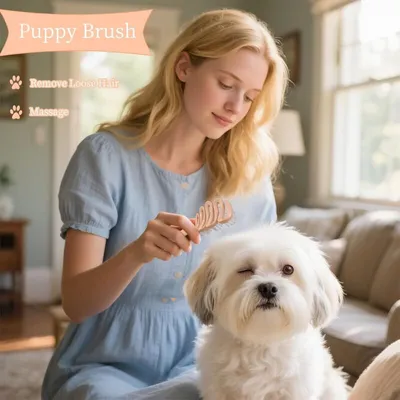 AUTRES - Brosse - Poils doux petits chiens massage AUTRES - Brosse - Poils doux petits chiens massage