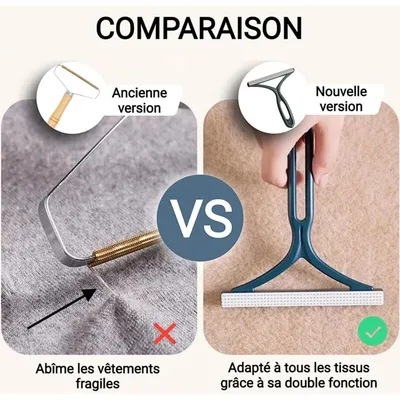 Brosse anti-poils autonettoyante : vêtements, canapé, voiture, tapis Brosse anti-poils autonettoyante : vêtements, canapé, voiture, tapis