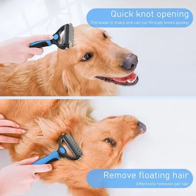 Brosses anti-poils x2 : double face, réutilisable chien/chat Brosses anti-poils x2 : double face, réutilisable chien/chat
