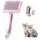 Brosse Autonettoyante 1 Clic - Sous-poil, Massage Chiens/Chats