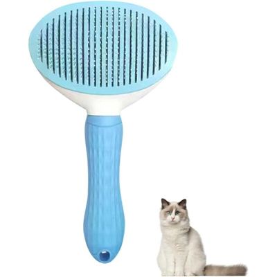 Selbstreinigende 1-Klick-Bürste: entfernt abgestorbene Haare, Hunde/Katzen