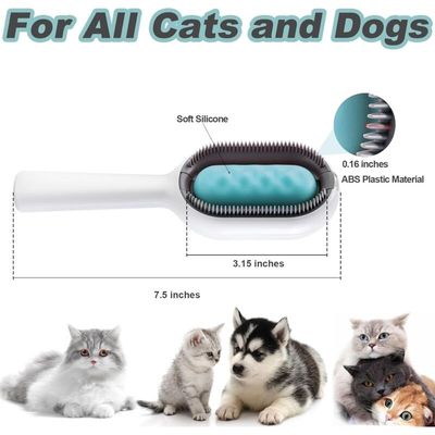 NO LABEL - Brosse de bain 2-en-1 - Pour chiens/chats