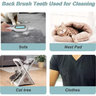 2-in-1-Bade-Bürste mit Wassertank für Hunde/Katzen